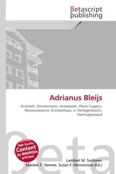 Lambert M. Surhone (U. A.) | Adrianus Bleijs | Taschenbuch | Deutsch (2026)-image