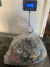 OVER 700 CRUSIE LINES SHIPS CASINO POKER CHIPS OVER 11 POUNDS ASSORTED ALL OVER