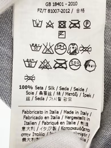 FENDI/Polo shirt/Size 50/Silk/GRY/FY0597// thumbnail 4