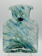 Special Edition Blenko Helios URANUS 384 Water Bottle, Double Spout Pitcher 