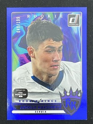 Andrija Maksimovic 2025-26 Donruss Road to FIFA World Cup Rookie Kings Blue /199