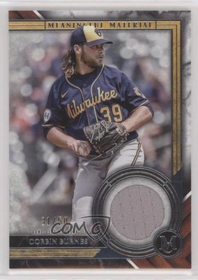 2022 Museum Collection Meaningful Materials Relics 31/50 Corbin Burnes 0sw9