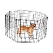 Foldable Metal Pet Exercise Playpen Collection 30" x 24" Panels