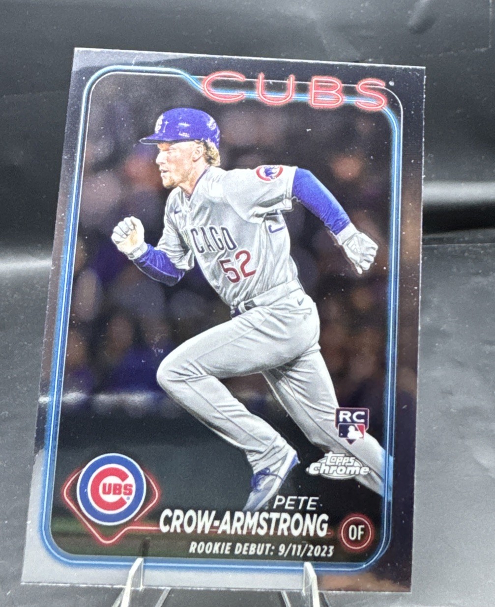 Pete Crow-Armstrong MLB Debut Rookie 2024 Topps Chrome Update Card #USC158 Cubs