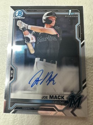2021 Bowman Draft Chrome Draft Pick Autographs Joe Mack #CDA-JMA
