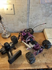 HPI Savage Nitro 4WD 4x4 Purple Alloy Chassis With Remote Untested