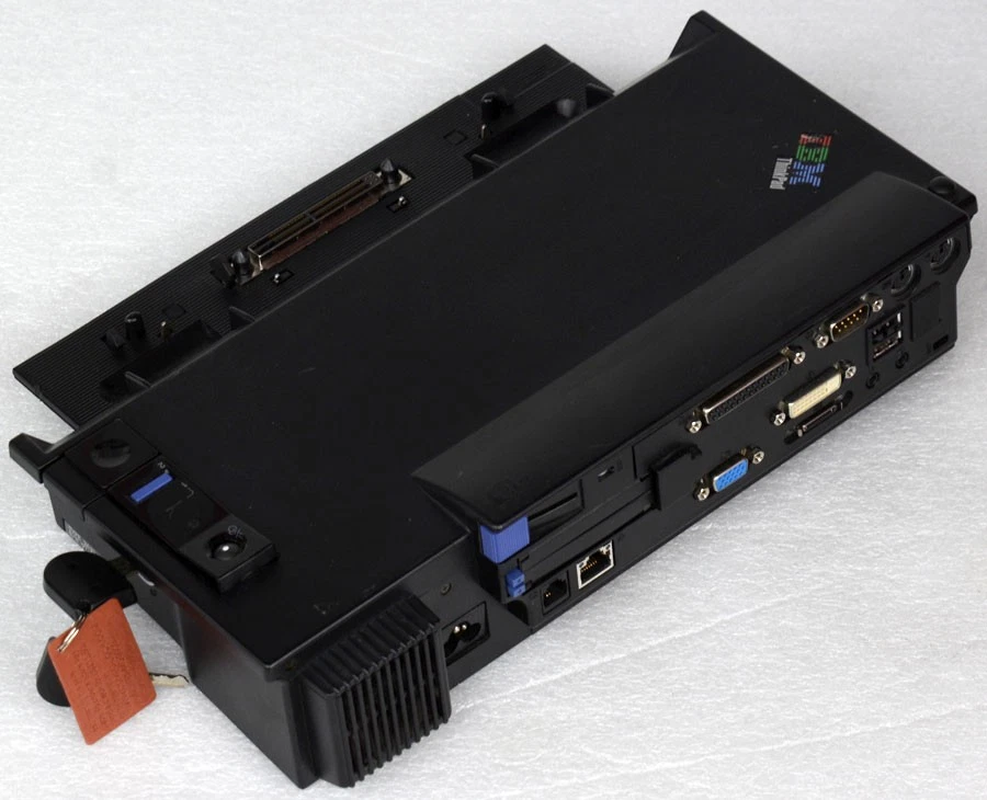 IBM THINKPAD 2631 DOCK 2000 MODEM LAN RS-232 LPT CD-ROM VGA DVI PS/2 3,5mm M1116 - Bild 2 von 4