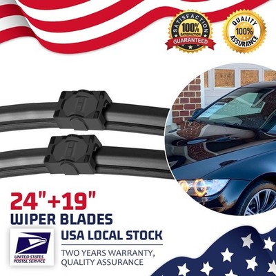2Pcs Front 24'' & 19'' Windshield Wiper Blades for BMW 320i M340i xDrive M3 328i