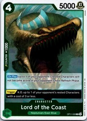 Lord of the Coast OP11-028 A Fist of Divine Speed Foil Rare One Piece