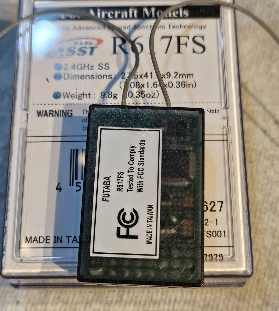 Futaba R617FS 7-Channel, 2.4Ghz FASST Receiver EASY LINK ID