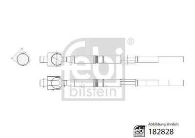 Axialgelenk, Spurstange Vorderachse links 182828 FEBI BILSTEIN für ISUZU