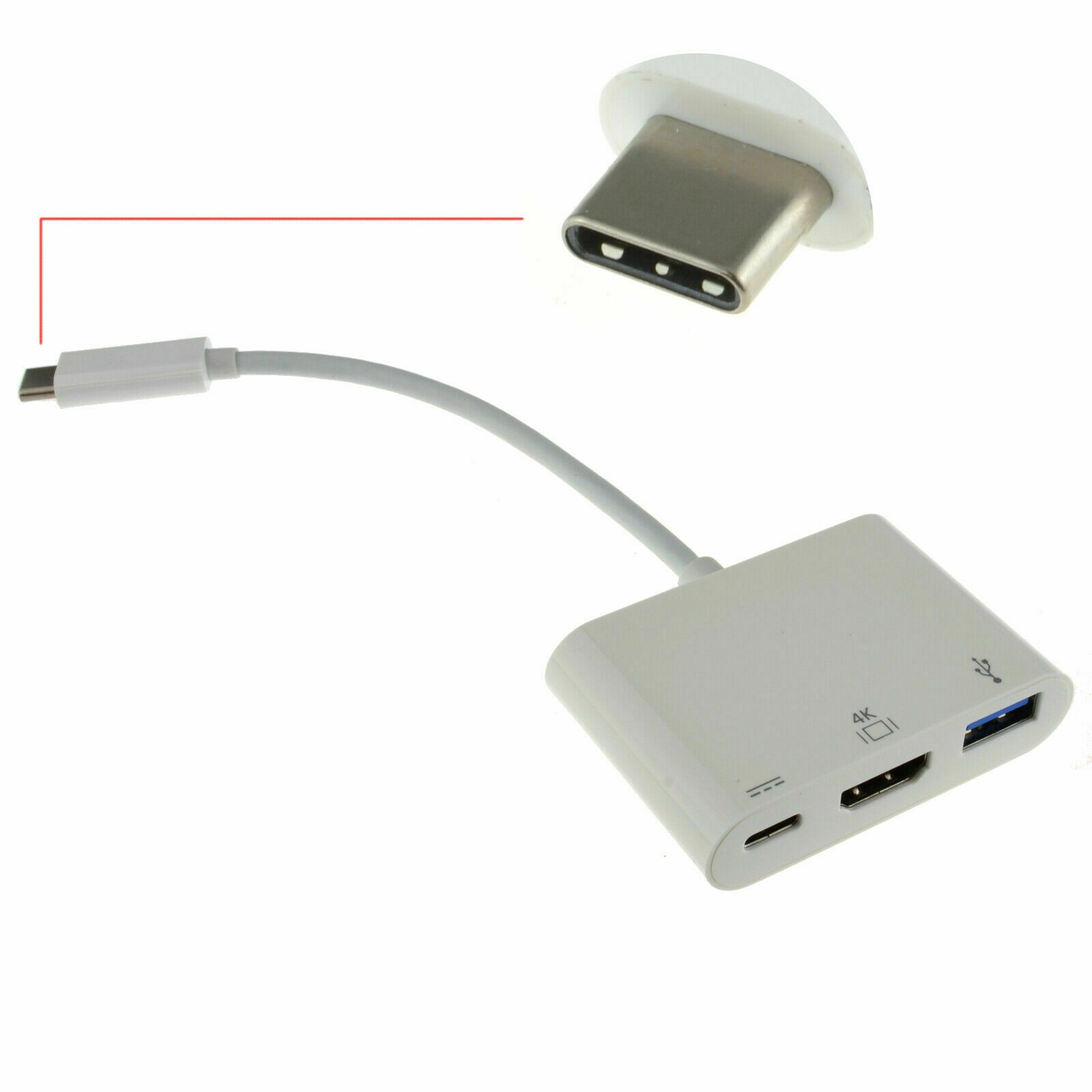 USB 3.1 Type C to HDMI USB Adapter & Type C Host with PD Function 15cm