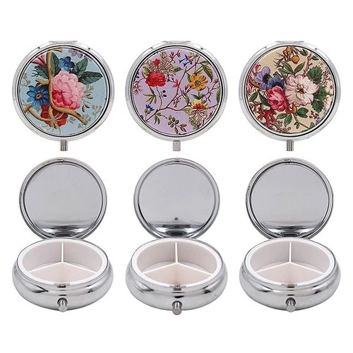 William Kilburn 3 Compartment Pill Box - Medicine Box - 3 Designs