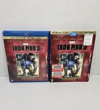 Iron Man 3 3D Blu-ray DVD 2013 3-Disc Set Digital Copy W/ Slipcover 