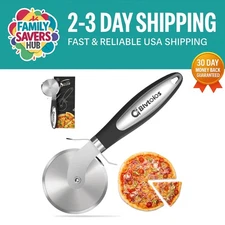 Pizza Cutter Wheel with Non Slip Handle Stainless Steel Wheel Heavy Duty