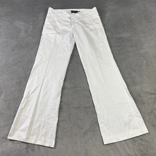 Sanctuary Clothing Flare Pant Womens 30 Los Angeles White Nautical Preppy USA