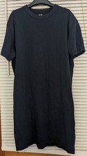Uniqlo Longline Navy Dress T-shirt Top - Small