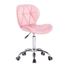 Vanity Stool Dressing Table Chair Height Adjustable Vanity Chair with Back Pink