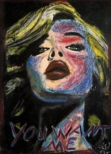 Modern Art - Portrait - Oil Chalk On A4 Paper, Modern Art 