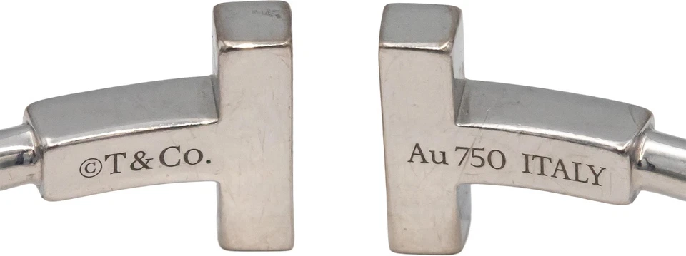 Brazalete TIFFANY & CO. Oro Blanco 18k Alambre Turquesa con Caja Foto 3 de 4