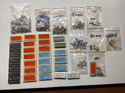 Schurter + Wickmann Glass Fuses 5x20mm+others. Over 600 PC..B88￼