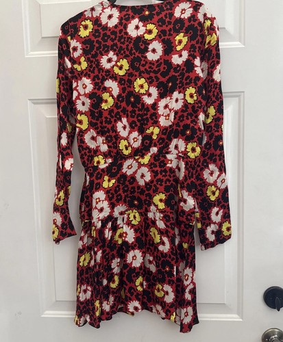The Kooples Red Floral Mini Dress MSRP $315 Kooples Size 1 US Size S 4 (A822) - Picture 6 of 10