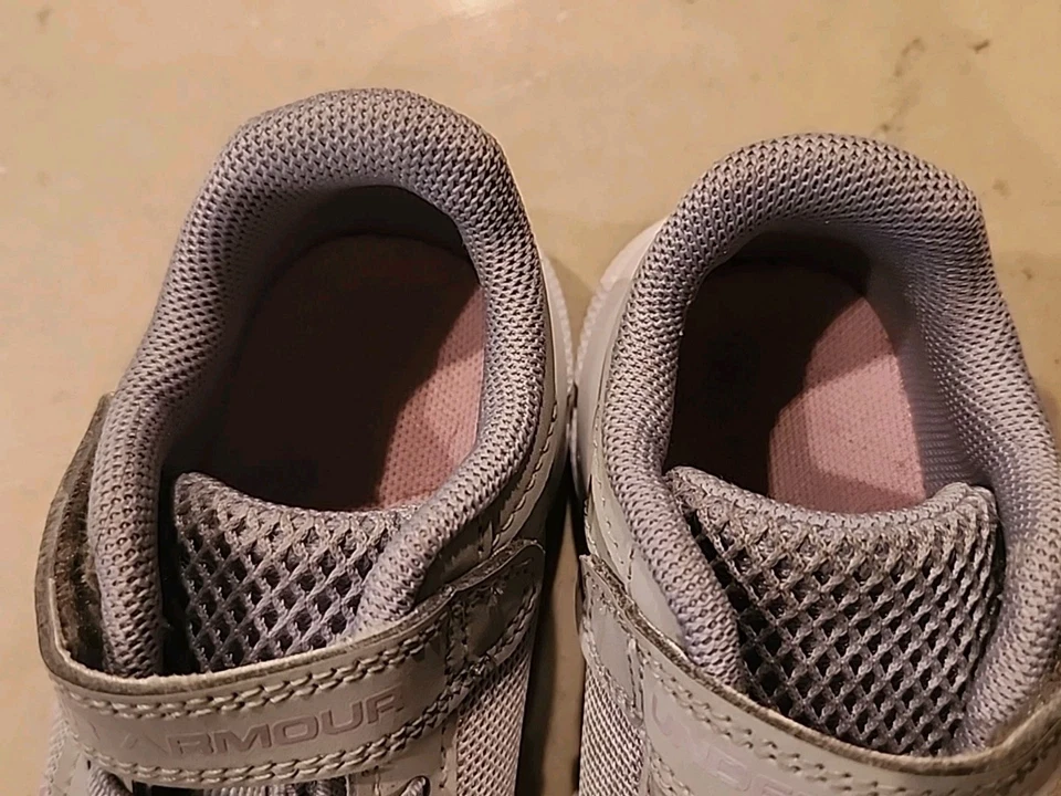 Under Armour Assert Girls Shoes Toddler Size 6K Gray - Image 3 of 4