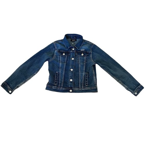 DKNY Girls Jeans Jacket Blue Size XL 14-16 - Picture 9 of 11