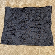 Maidenform Black Floral Jacquard Full Figure Corset Waist Cincher Girdle 2XL