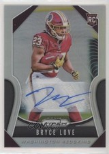 2019 Panini Prizm Rookies Silver Prizm Auto Bryce Love #325 Auto 06v4