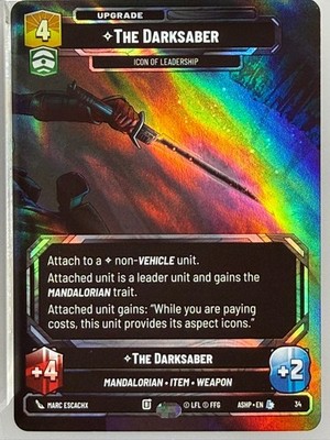 Star Wars Unlimited - The Darksaber Foil Promo 34