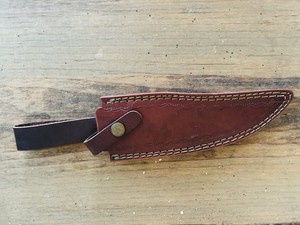 Vintage State of Oklahoma Seal Leather Knife Sheath 8" holder length