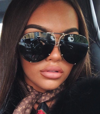 Super Poshe MIRROR Twirl Metal Design  Women Sunglasses REFLECT Gafas