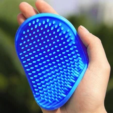 Dog Bath Rubber Brush Pet Grooming Shampoo Cat Comb Hair Washing Clean Massaging