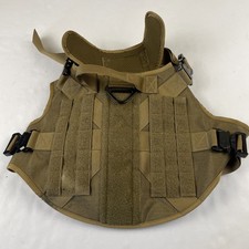ICEFANG Tactical Dog Harness Coyote Brown MOLLE Vest Hook  Loop Handle K9