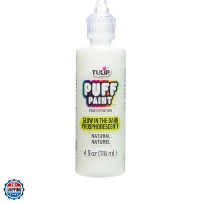 Puff Glow In The Dark Fabric Paint, Permanent Craft Paint for Clothes, DIY Pr...