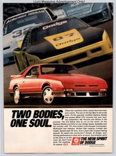 Dodge Daytona Shelby Turbo Coupe Racing Imsa Performance Vtg 1989 Advertisement Dodge Daytona Shelby Turbo Coupe Racing Imsa Performance Vtg 1989 Advertisement