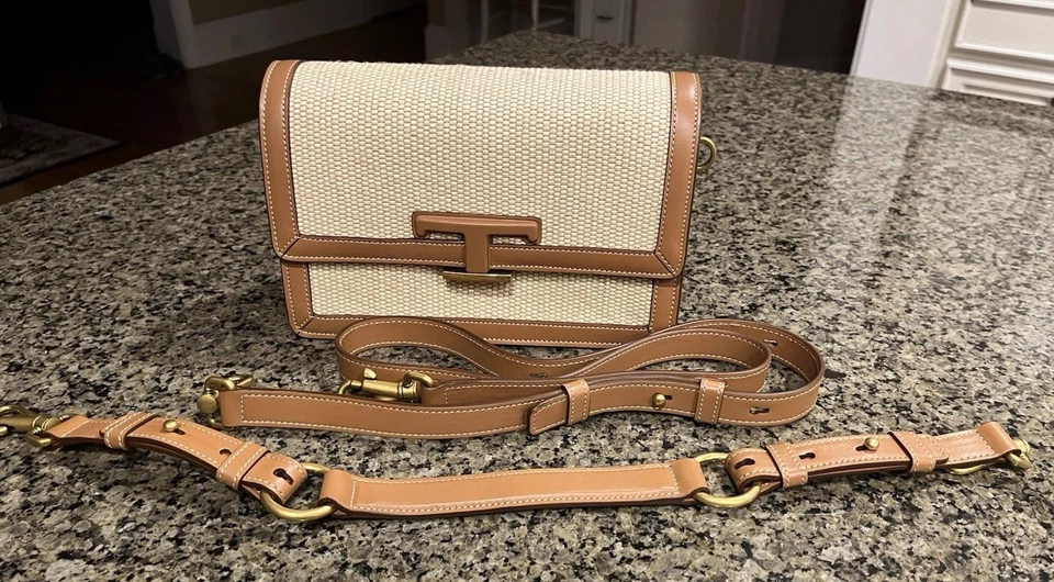 Bolsa de mão de couro de lona Tod’s - Imagem 4 de 4