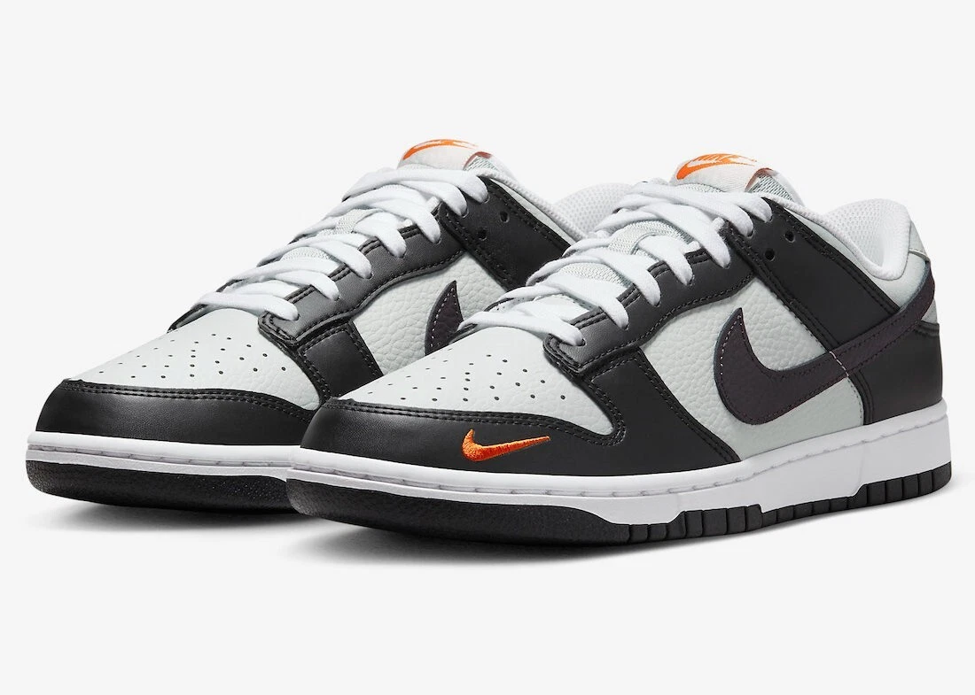 Nike Dunk Low Mini Swoosh Black Total Orange FN7808-001