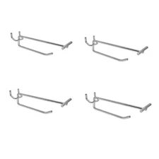 4'' Pegboard Flip End Scanner Hooks Slatgrid Slatwall Retail Store Display-4 Pc