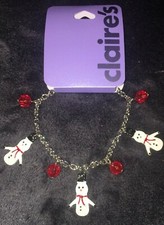 Claire's Snowman Bracelet Stocking Stuffer Secret Santa Gift New