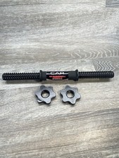 CAP 14 inch Dumbbell Handle with Spinlock Collars Steel Metal Quality