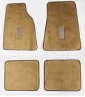 NEW! Tan Floor mats 1990 - 2011 Lincoln Town Car Embroidered Logo Silver Set  4