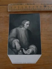 Lorenzo De Medici engraving 