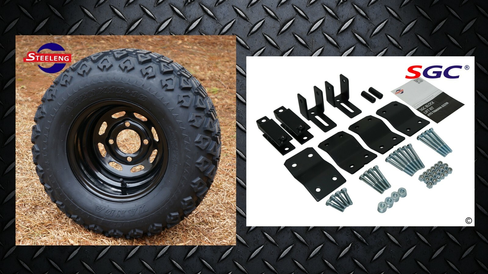 Cart 4" Lift Kit + 10" Wheels And 20" At Tires