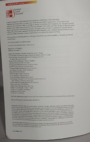 Administrative Procedures for Medical Assisting, Paperback by Booth, Kathryn ... - Picture 3 of 6