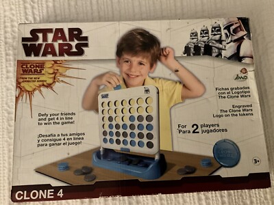 SELTENES STAR WARS THE CLONE WARS CONNECT 4 CLONE 4 BRETTSPIEL 