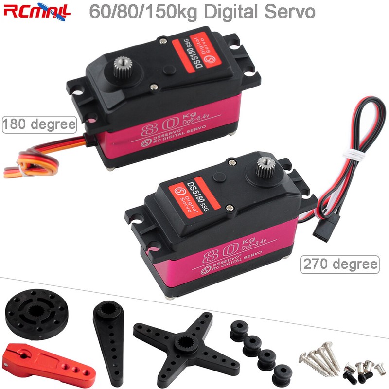 60kg 80kg 150kg Digital RC DS Servo Motor DS5160 DS5180 for Smart Car Robot