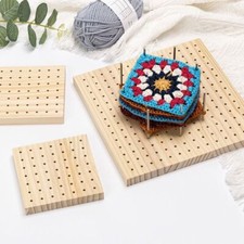 Wooden Crochet Blocking Boards Knitting Board Pottery Clay Base Plug Board DIY