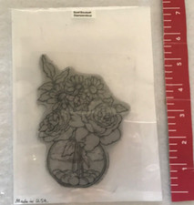 Stampendous Bowl Bouquet rubber cling stamp
